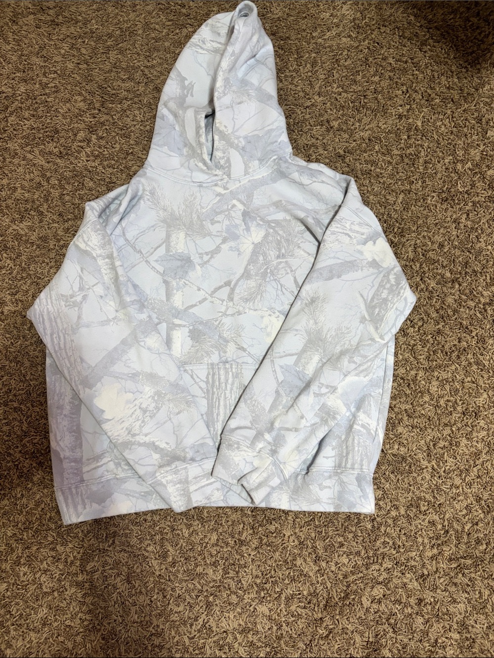 Hollister Light Blue Camo Hoodie - Women
